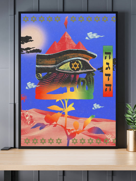 "HAGGADAH" 12x18  Gloss Print