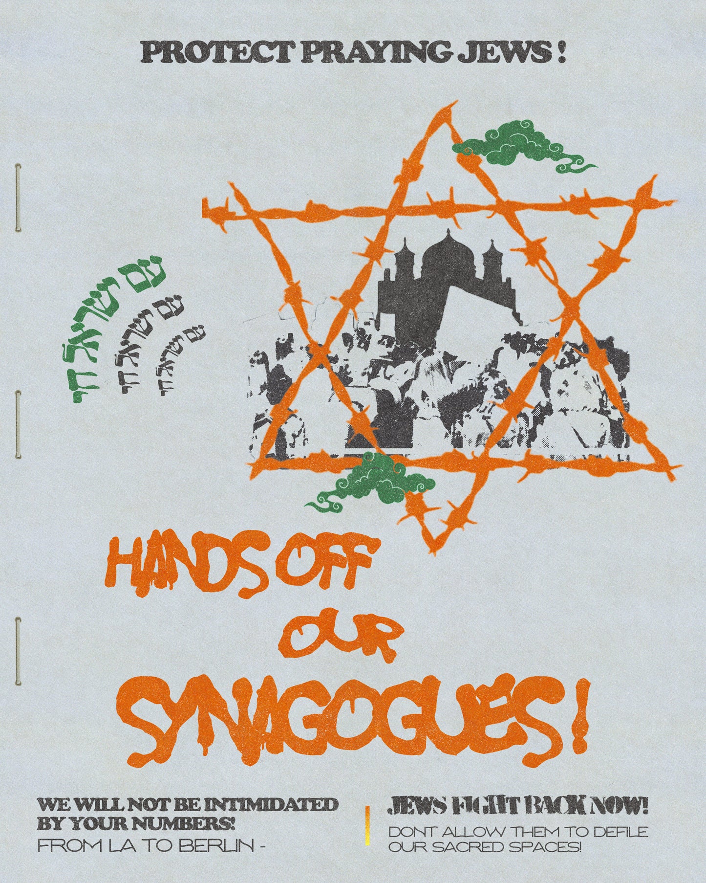 FREE PRINTABLE: "HANDS OFF OUR SYNAGOGUES!"