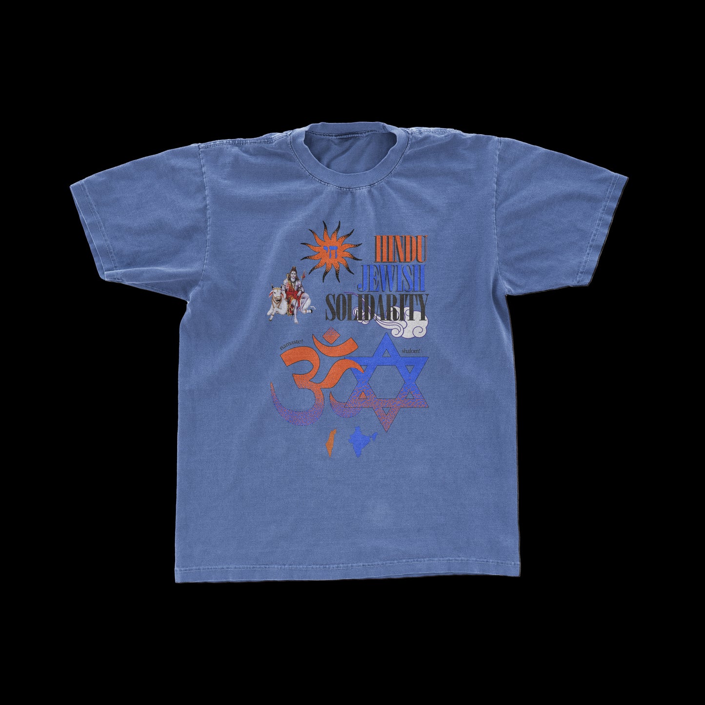 "HINDU JEWISH SOLIDARITY" Vintage Tee