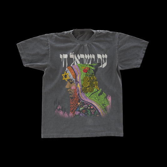"LIGHT AM YISRAEL CHAI" Vintage Tee
