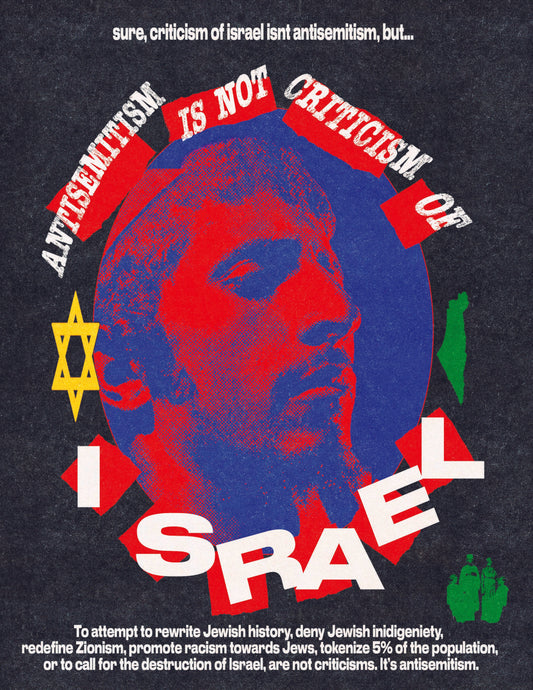 ANTISEMITISM IS NOT CRITICISM PRINTABLE (8.5x11 in)