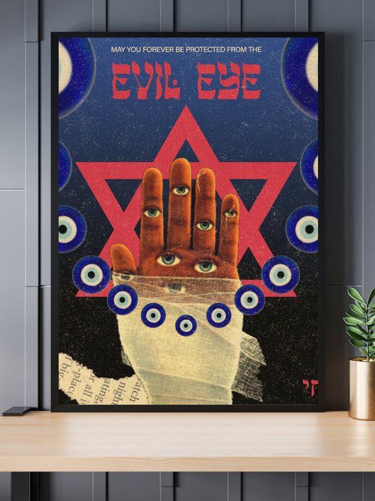 "EVIL EYE PROTECTION" 12X18 Gloss Print