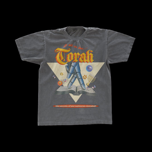 "TORAH 70s"  Pepper Vintage Tee