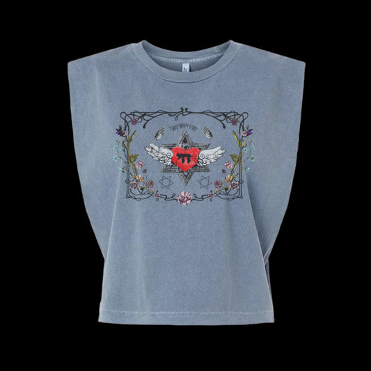 "CHAI"  90's Vintage Sleeveless Heavyweight Women's Muscle Tee