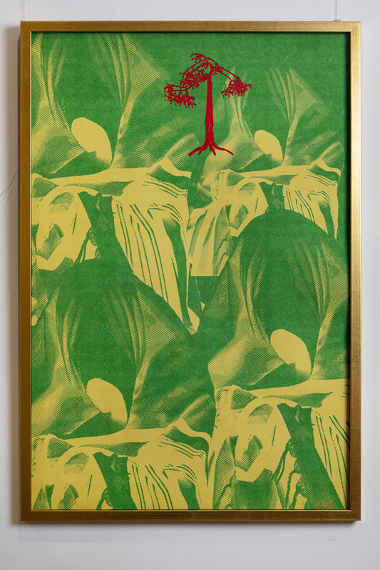 "There's Blood in my Family Tree", 24x36, 2025, Acrylic on Paper - Original Painting
