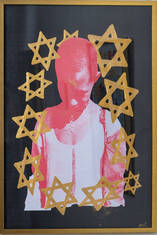 "Emunah Bracelet", 24x36, 2025, India Ink on Paper - Original Painting