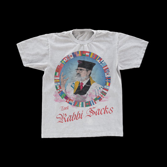 "RABBI SACKS" Double Sided Vintage Tee