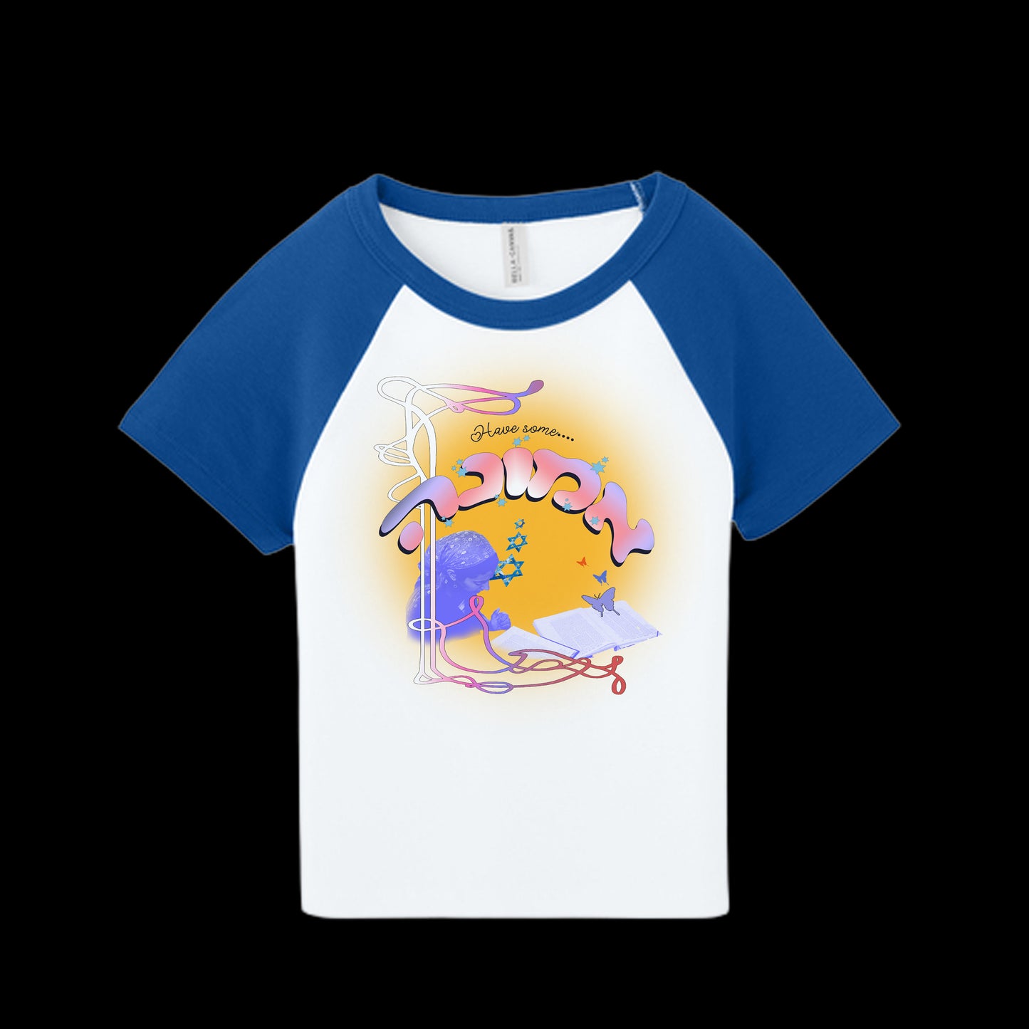 "HAVE SOME EMUNAH" Vintage Cropped Ringer