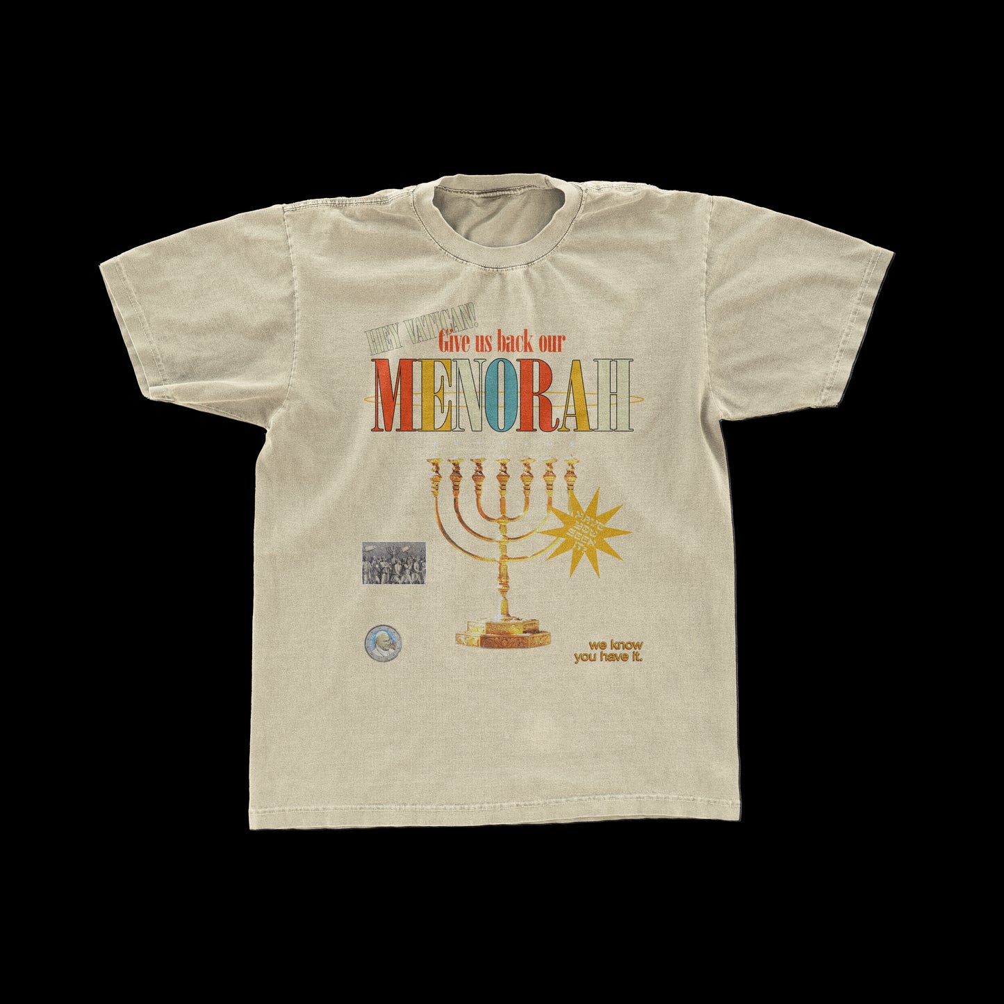"Give Back our Menorah" VINTAGE TEE