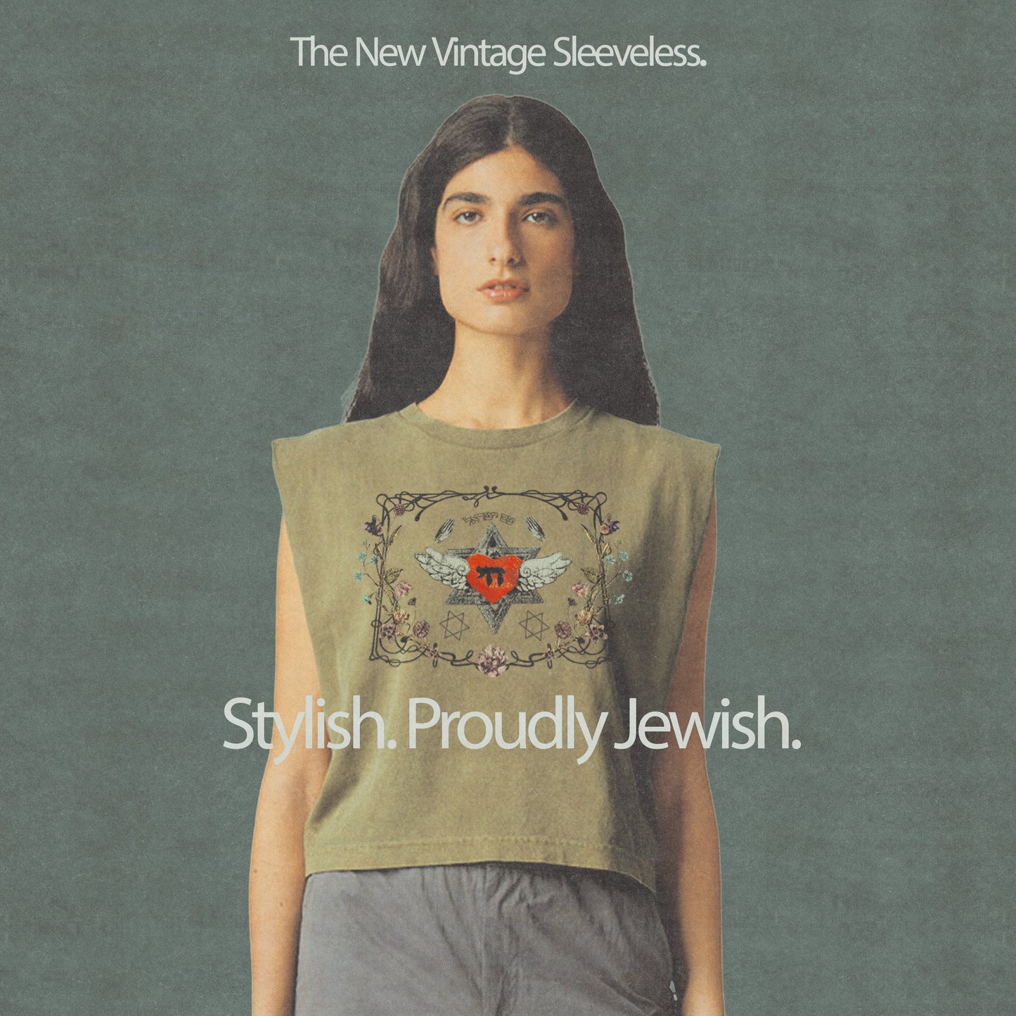 "CHAI"  90's Vintage Sleeveless Heavyweight Women's Muscle Tee